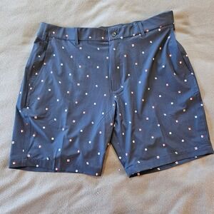 Walter Hagen Mens Size 38 Performance 11 Navy Sailing Golf Shorts‎ 9 Inch Inseam